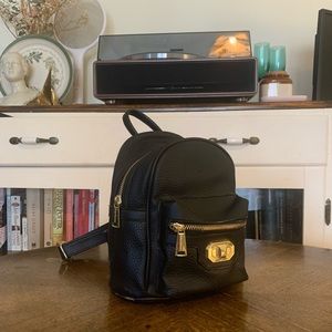 Juicy Couture Mini backpack Black leather